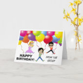 Gelukkige verjaardag van het Wenskaart Kaart (Gele Bloem)