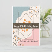 Gelukkige Verjaardag van je beste vriend (personal Kaart (Staand voorkant)