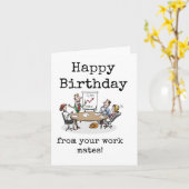 Gelukkige verjaardag, van je werkgenoten, kaart (Gele Bloem)
