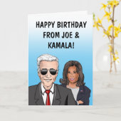 Gelukkige Verjaardag van Joe & Kamala Kaart (Gele Bloem)