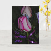 Gelukkige Verjaardag van man tot vrouw Verjaardags Kaart (Gele Bloem)