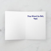 Gelukkige verjaardag van Michael de Bark Angel, Kaart (Binnen)