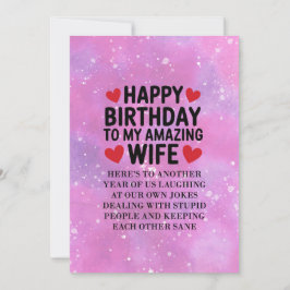 Gelukkige verjaardag van mijn geweldige vrouw kaar