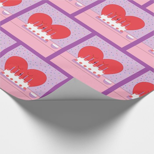 Gelukkige verjaardag, van mijn hart tot jullie II: Cadeaupapier (Hoek)