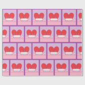 Gelukkige verjaardag, van mijn hart tot jullie II: Cadeaupapier (Vlak)