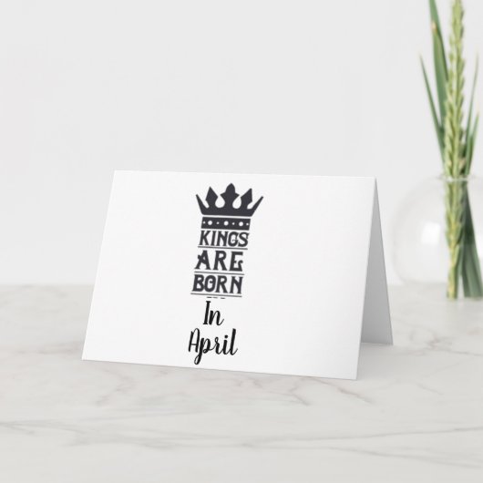 GELUKKIGE VERJAARDAG VAN MIJN "KONING" GEBOREN IN KAART (Voorkant)