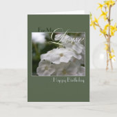 Gelukkige verjaardag van mijn liefde kaart (Gele Bloem)