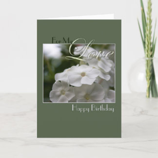 Gelukkige verjaardag van mijn liefde kaart