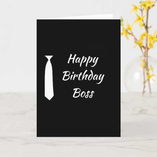 GELUKKIGE VERJAARDAG VAN MIJN (OF ONZE) **BAAS** KAART (Gele Bloem)