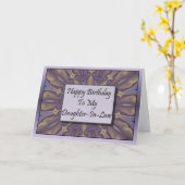 Gelukkige verjaardag van mijn schoondochter kaart (Gele Bloem)