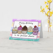 Gelukkige verjaardag van mijn zoete tante kaart (Gele Bloem)