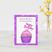 Gelukkige verjaardag van mijn zweet zuster kaart (Gele Bloem)