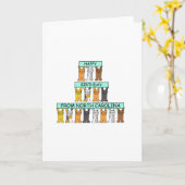 Gelukkige Verjaardag van Noord-Carolina, de Katten Kaart (Gele Bloem)