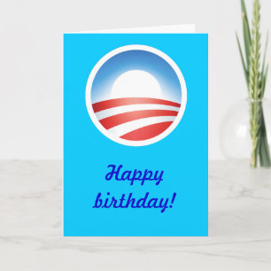 Gelukkige verjaardag van Obama! Kaart