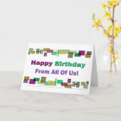 Gelukkige verjaardag van ons allemaal! kaart (Gele Bloem)