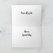 Gelukkige verjaardag van ons allemaal kaart (Binnen)