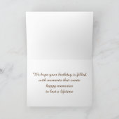 Gelukkige verjaardag van ons beiden, Zonnebloemen Kaart (Binnen)