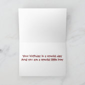 ** GELUKKIGE VERJAARDAG VAN ONZE ZOON** KAART (Binnen)