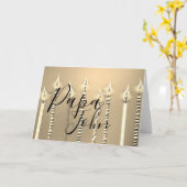 Gelukkige verjaardag van papa kaart (Gele Bloem)