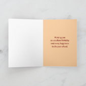 Gelukkige verjaardag van Real Estate Agent House Kaart (Binnen)