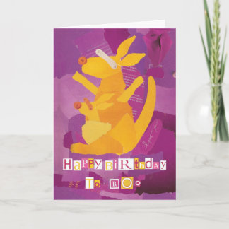 Gelukkige verjaardag van Roo Wenskaart Kaart