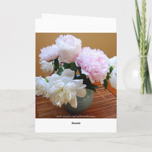 Gelukkige verjaardag van Son Peonies Kaart (Achterkant)