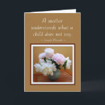 Gelukkige verjaardag van Son Peonies Kaart<br><div class="desc">U kunt de tekst en het relatie eenvoudig wijzigen of verwijderen. Lieve Moeder, U bent er altijd als ik aanmoediging, advies en troost nodig heb. Ik hoef het nooit te vragen. Je weet hoe moeilijk dat voor mij soms is. Je weet ook altijd wanneer er reden tot applaus is! (Misschien...</div>