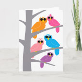 Gelukkige Verjaardag van Uil van ons voor Kaart (Voorkant)