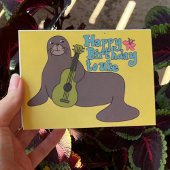 Gelukkige verjaardag van Uke Hawaiian Monk Seal Uk Kaart