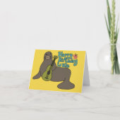 Gelukkige verjaardag van Uke Hawaiian Monk Seal Uk Kaart (Voorkant)