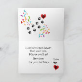 Gelukkige Verjaardag van Uw Grote Deense Hond Budd Kaart (Binnen)