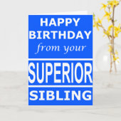 Gelukkige verjaardag van uw SUPERIOR-kaart Kaart (Gele Bloem)