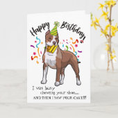 Gelukkige Verjaardag van Uw Vriend van het Puppy Kaart (Gele Bloem)