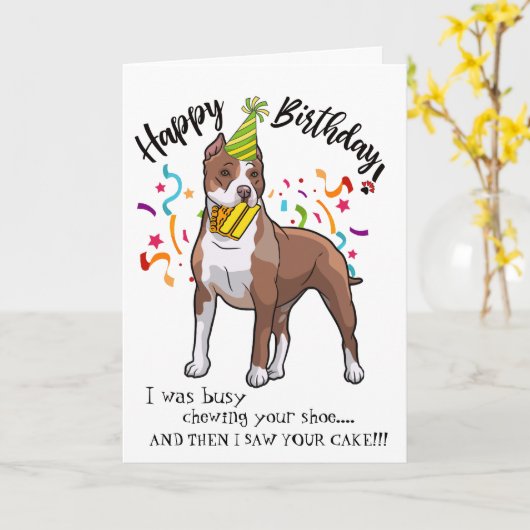 Gelukkige Verjaardag van Uw Vriend van het Puppy Kaart (Gele Bloem)