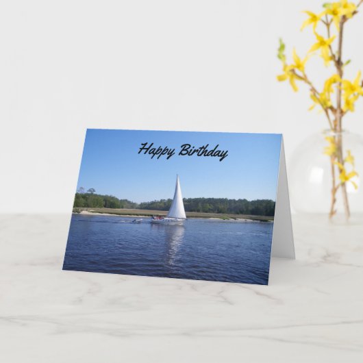 ***GELUKKIGE VERJAARDAG*** VANAF HET MEER KAART (Gele Bloem)