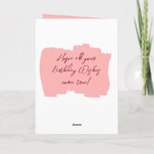 Gelukkige verjaardag vandaag 30 jaar voeg foto Bou Kaart (Achterkant)