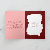 Gelukkige verjaardag vandaag 30 jaar voeg foto Bou Kaart (Binnen)