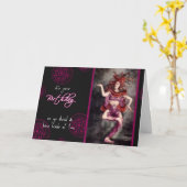 Gelukkige verjaardag, veel plezier,  danser kaart (Gele Bloem)