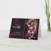 Gelukkige verjaardag, veel plezier,  danser kaart (Voorkant)