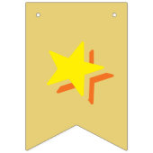 GELUKKIGE VERJAARDAG ☆ VEELKLEURIG OP OUDE GOUDKLE VLAGGETJES (Eerste vlag)