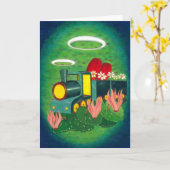 Gelukkige verjaardag! - Verjaardag Kaart (Gele Bloem)