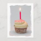 Gelukkige Verjaardag, Verjaardag Meisje Cupcake Ca Briefkaart (Voorkant)