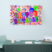 Gelukkige verjaardag, verjaardagsfeest spandoek (Beurs)