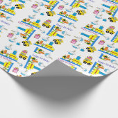 Gelukkige Verjaardag Verpakkende Document Vrachtwa Cadeaupapier (Hoek)