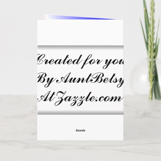 Gelukkige Verjaardag Verticale Kaart Sjabloon (Achterkant)