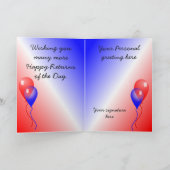 Gelukkige Verjaardag Verticale Kaart Sjabloon (Binnen)