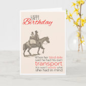 Gelukkige Verjaardag, Victoriaans Humor, Slechte B Kaart (Gele Bloem)