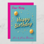 Gelukkige verjaardag! Vier uw speciale dag Kaart (Voorkant / Achterkant)