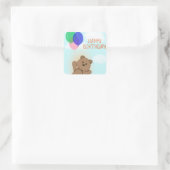 Gelukkige verjaardag vierkante sticker (Tas)