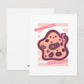 Gelukkige verjaardag: viert biologiecel pun feestdagenkaart (Voorkant / Achterkant)